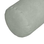 vidaXL Coussins d'accent 2 Pièces Gris clair Ø 25 x 70 cm