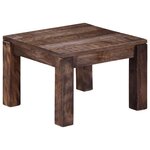 vidaXL Table basse 50 x 50 x 35 cm Bois de manguier massif