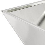 vidaXL Pot en métal Acier inoxydable 35 x 35 x 15 cm Pot en métal Carré