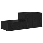 Armoire de rangement vidaXL noire 108x41x40 cm en bois d'ingénierie