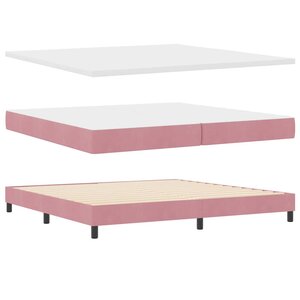 vidaXL Lit à ressorts avec matelas gris foncé 80x200 cm en velours
