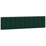 vidaXL Coussin de tête de lit Hanko vert foncé 200 cm velours