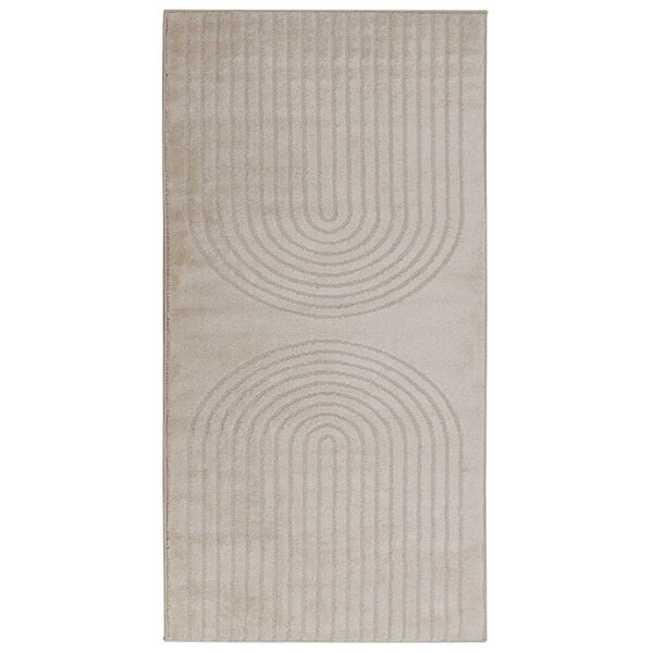 vidaXL Tapis de surface HUARTE Beige 150 x 80 cm Polyester