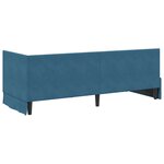 vidaXL Cadre de lit d'angle avec matelas 2 Pièces Bleu Velours