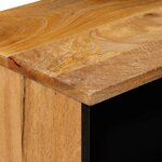 vidaXL Cabinet de chevet avec tiroir 2 Pièces Naturel 40 x 33 x 46 cm