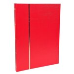 Album De Timbres Simili-cuir 32 Pages Noires - 22 5x30 5 Cm - Rouge - Exacompta