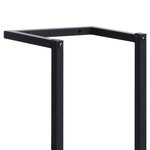 vidaXL Porte-serviette Noir 25x20x95 cm Fer