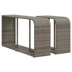 vidaXL Salon de jardin 11 Pièces avec coussins gris résine tressée
