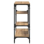 vidaXL Table console avec étagère chêne artisanal 100 x 30 x 75 cm