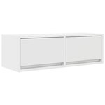 vidaXL Meuble TV blanc 80x31x25 5 cm bois d'ingénierie