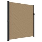 vidaXL Auvent latéral rétractable taupe 220x600 cm