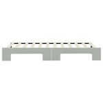 vidaXL Lit de jour avec lit gigogne gris clair 80x200 cm velours