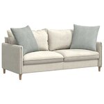 vidaXL Coussins de canapé 2 Pièces Gris clair 80 x 80 cm