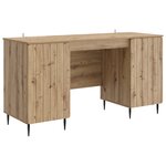 vidaXL Bureau Chêne artisanal 142 5 x 50 x 75 cm Bois d'ingénierie