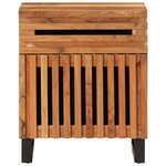 vidaXL Table de chevet 50x34x60 cm bois d'acacia solide