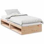 vidaXL Lit de jour avec matelas 90x200 cm bois de pin massif