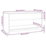 Vidaxl table basse blanc brillant 102x50x52 5 cm bois d'ingénierie