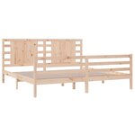 vidaXL Cadre de lit sans matelas 200x200 cm bois massif de pin