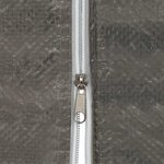 vidaXL Mur de tente de fête 2 Pièces Anthracite 200 x 195 cm PE et acier