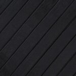 vidaXL Tapis rectangulaire noir 80x400 cm bambou