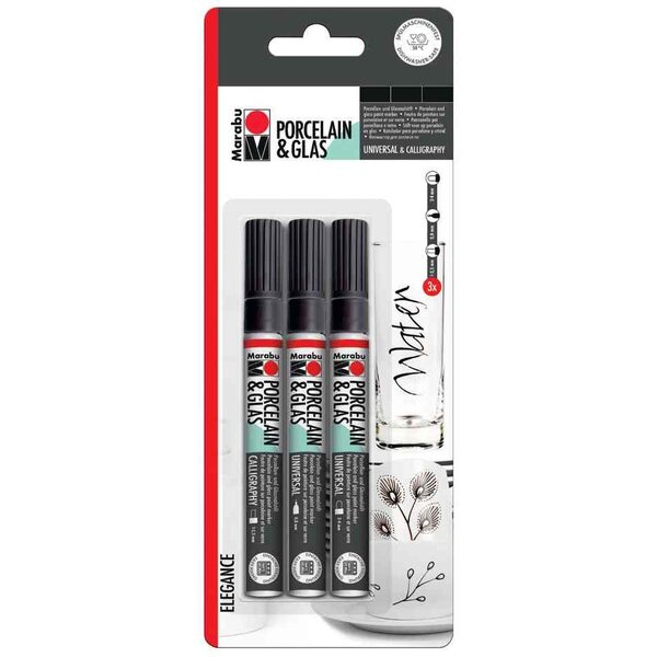 Marqueur 'Porcelain & Glas Painter'  ELEGANCE MARABU
