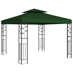 vidaXL Pavillon 3 x 3 x 2 68 m Vert Polyester et Acier