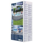 Bestway Ensemble de piscine Power Steel Ovale 488x305x107 cm