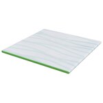 vidaXL Coussins de Matelas Blanc et vert 200 x 200 cm