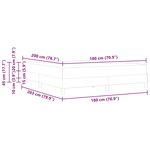 vidaXL Lit boxspring avec matelas Rose 180 x 200 cm Velours