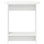 vidaXL Table d'appoint Blanc 50 x 39 5 x 55 cm Bois d'ingénierie