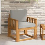 vidaXL Canapé d’extérieur Bois d'acacia massif et polyester