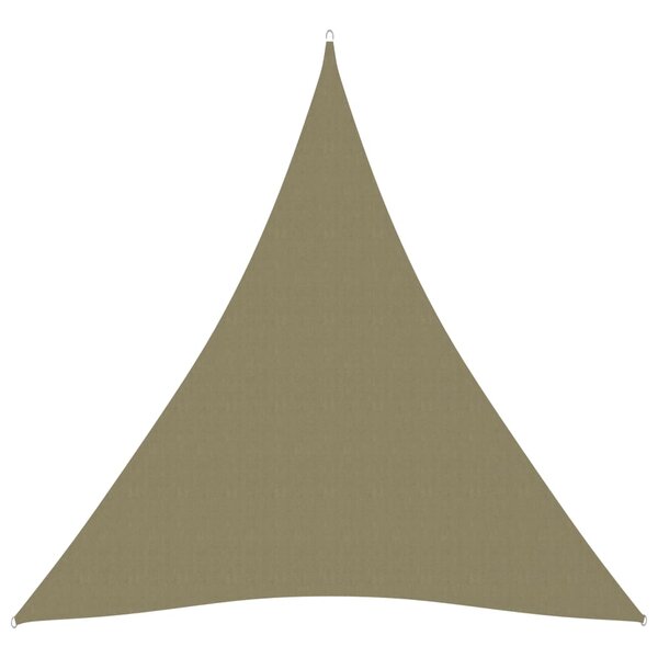 vidaXL Voile de parasol Tissu Oxford triangulaire 5x6x6 m beige
