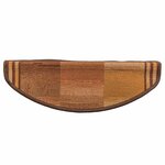vidaXL Tapis d'escalier autoadhésifs 5 Pièces 65x21x4 cm Marron