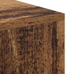 vidaXL Bureau d'écriture Bois vieilli Bois d'ingénierie Petit Rangement