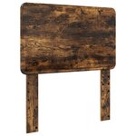 vidaXL Cadre de lit Chêne fumé 100 x 200 cm Bois d'ingénierie