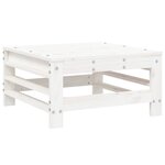 vidaXL Salon de jardin 9 Pièces Blanc Bois de pin massif