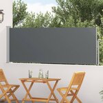 vidaXL Store latéral rétractable Anthracite 500 x 100 cm Polyester