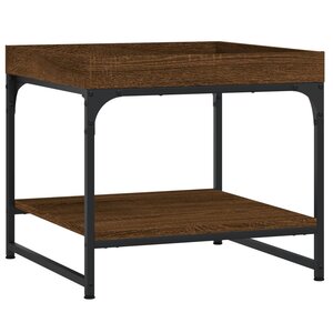 vidaXL Table basse chêne marron 49 5x49 5x45 cm bois d'ingénierie