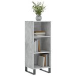 vidaXL Buffet gris béton 34 5x32 5x90 cm bois d'ingénierie
