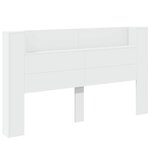 vidaXL Tête de lit Blanc 180 x 16 5 x 103 5 cm Bois d'ingénierie