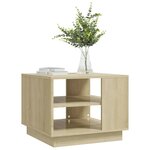vidaXL Table basse chêne sonoma 55x55x43 cm bois d'ingénierie