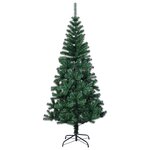 vidaXL Sapin de Noël artificiel pointes iridescentes Vert 120 cm PVC