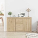 vidaXL Buffet Chêne sonoma 120 x 36 x 69 cm Bois d'ingénierie