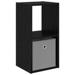 vidaXL Table de chevet Chêne noir 30 5 x 27 x 59 5 cm