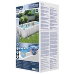 Bestway Ensemble de piscine en acier rectangulaire 549x274x122 cm