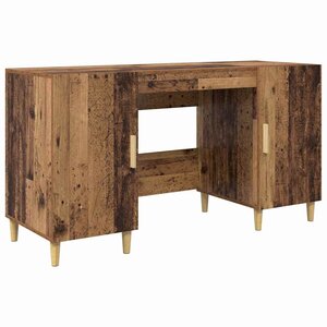 vidaXL Bureau Bois Ancien 140 x 50 x 75 cm Bois d'ingénierie