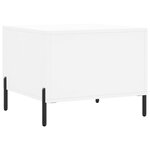 vidaXL Tables basses 2 Pièces blanc 50x50x40 cm bois d'ingénierie
