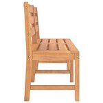 vidaXL Banc de jardin 180 cm bois de teck solide