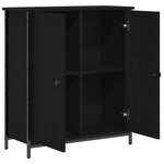 vidaXL Buffet Chêne noir 70 x 30 x 80 cm Bois d'ingénierie