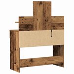 vidaXL Table de Toilette avec tiroir Bois ancien 100 x 40 x 130 cm